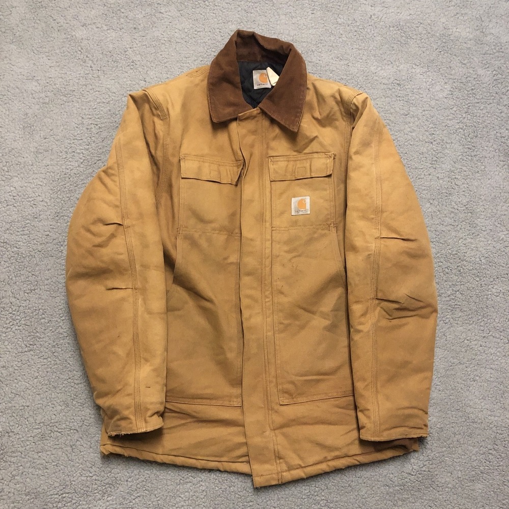 Vintage Carhartt CQ186‎ Brown Mens 2XL Arctic  Quilt Lined Jacket MADE IN USA